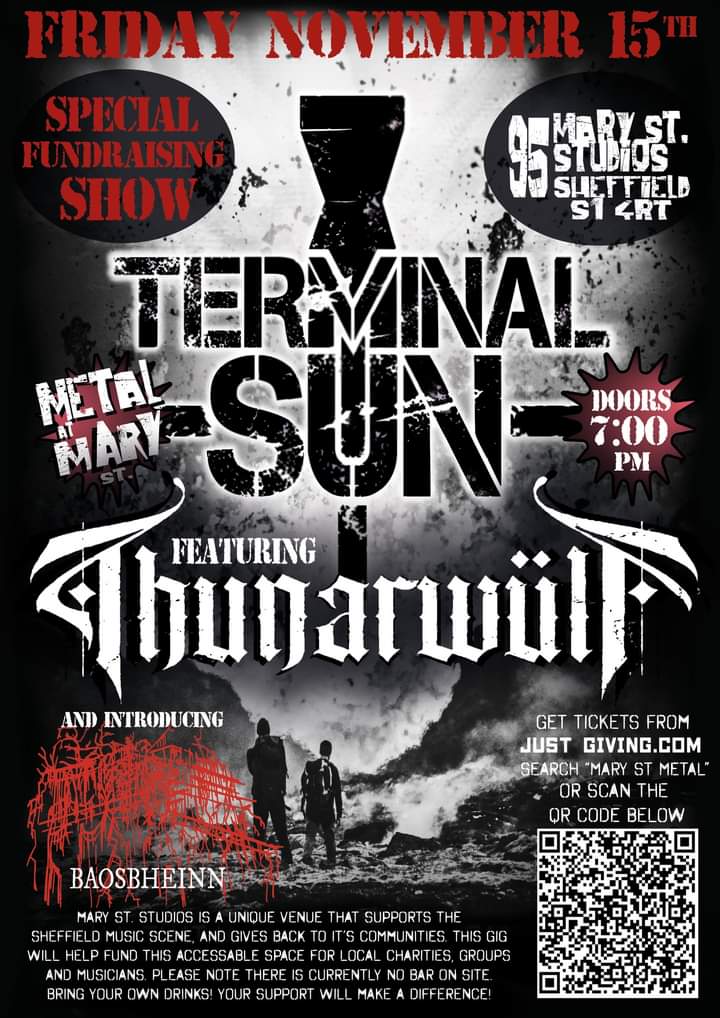 Rob Richardson (@fatrobotdraws) on Twitter photo This Friday, November 15th, my band <a href="/sun_terminal/">Terminal Sun</a> are playing in Sheffield, UK!
It's a fundraiser for the venue, with ThunarWulf and <a href="/baosbheinnband/">Baosbheinn</a>
Pay what you like
#TerminalSun #DeathMetal #LiveMusic #Sheffield #ExtremeMetal #FolkMetal #ProgressiveMetal This Friday, November 15th, my band <a href="/sun_terminal/">Terminal Sun</a> are playing in Sheffield, UK!
It's a fundraiser for the venue, with ThunarWulf and <a href="/baosbheinnband/">Baosbheinn</a>
Pay what you like
#TerminalSun #DeathMetal #LiveMusic #Sheffield #ExtremeMetal #FolkMetal #ProgressiveMetal