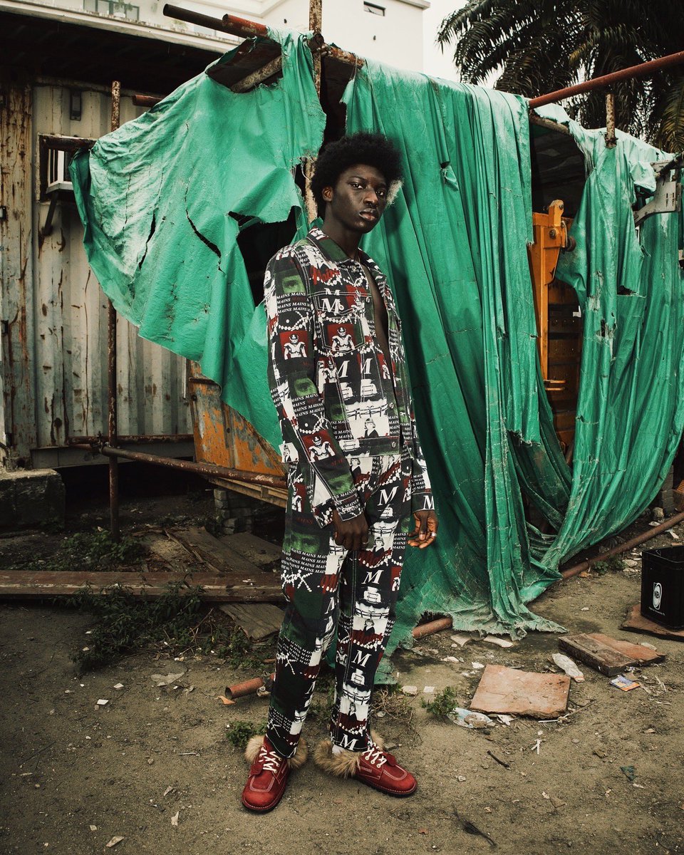 Skepta's tweet image. #MAINS street cast in Lagos 🔥🔥