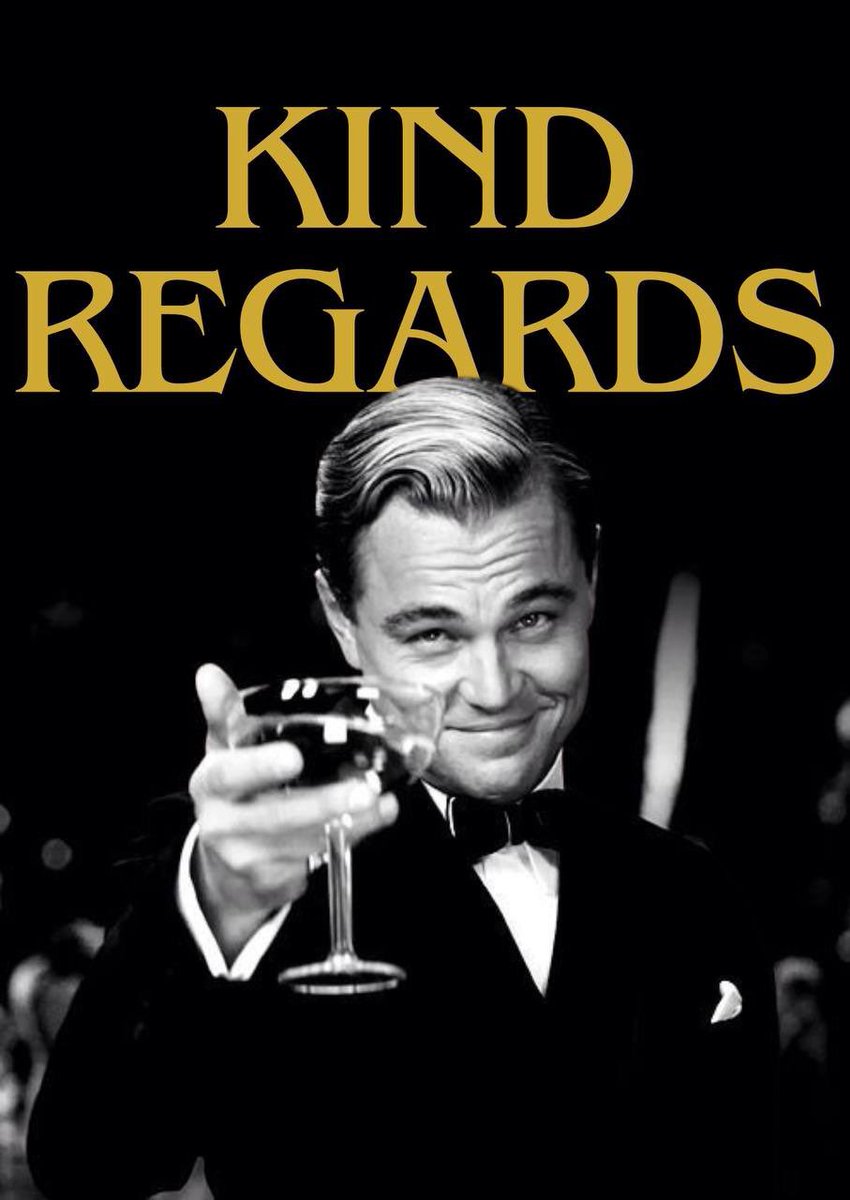 InvestsMyst's tweet photo. @cryptolyxe I aped $Regards

Kind Regards https://t.co/fiqXxELbZ5