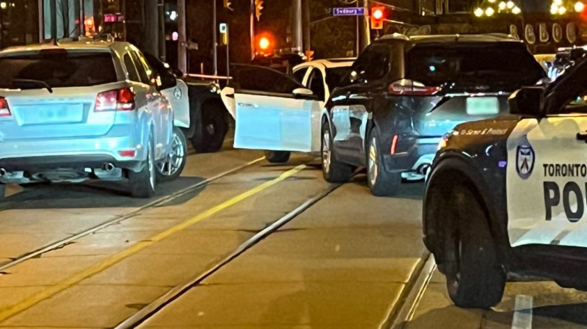 #REPORT: 23 people arrested and 16 firearms seized after at least 100 shots were fired in a gunfire exchange outside a Toronto recording studio last night.