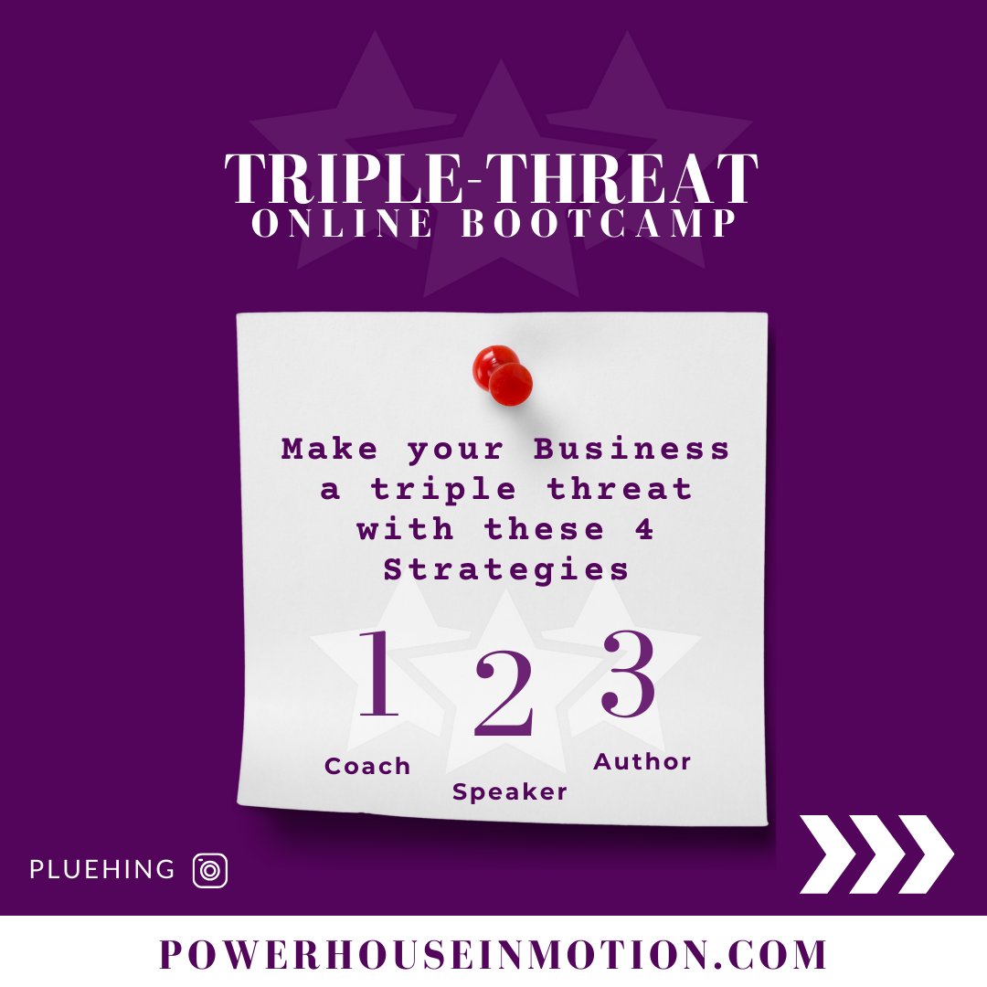 Are you a triple threat? What's your triple threat business strategy? Let us know below!

See how our clients found success in our program!

⏳ Time is running out to register for the Triple Threat Bootcamp, but it's not too late! 

12:00 pm EST | November 12-14, 2024

#Webinar
