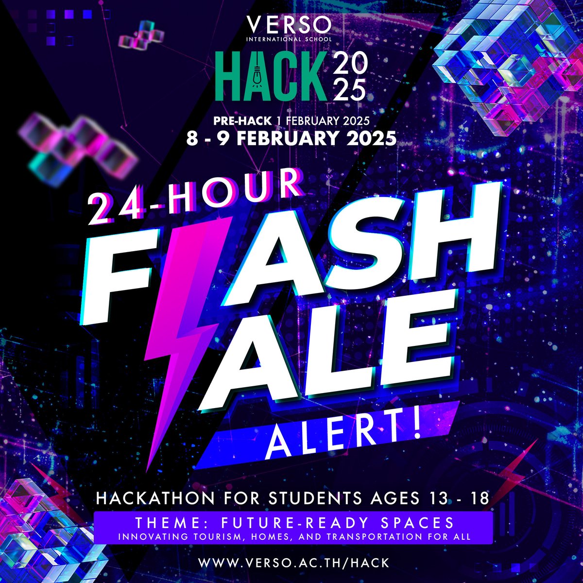 🚨 24-HOUR FLASH SALE ALERT! 
HACK 2025 tickets drop tomorrow at special rates. Set your alarms for 14 November.

👉Click hubs.ly/Q02XSbsf0 for details.
