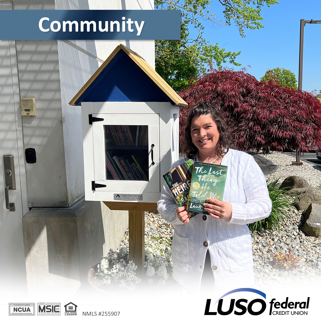 Luso_Federal's tweet photo. Discover a world of stories with LUSO’s Little Free Libraries! We have book-sharing boxes at both of our branches and at St. John the Baptist School &amp; we’re always welcoming book donations. Stop by, take a book, leave a book, &amp; help us spread the joy of reading in our community! https://t.co/ro2DcbaXx1