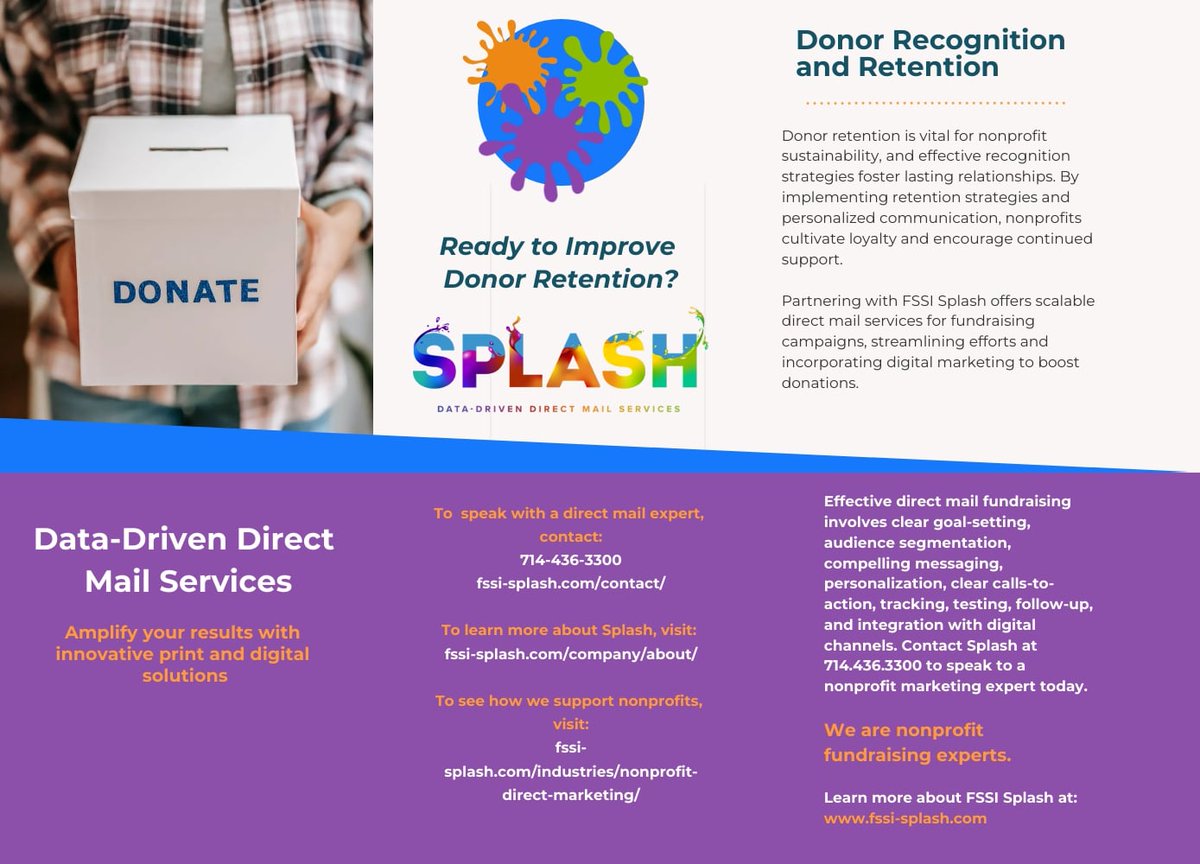 FSSI_CA's tweet image. Donor recognition is not just a formality; it’s an expression of gratitude that deepens relationships. 

Read FSSI Splash&apos;s blog for some best practices for acknowledging and appreciating donors effectively.

#donorrecognition #nonprofit #directmail

ow.ly/UlJb50U4zhg