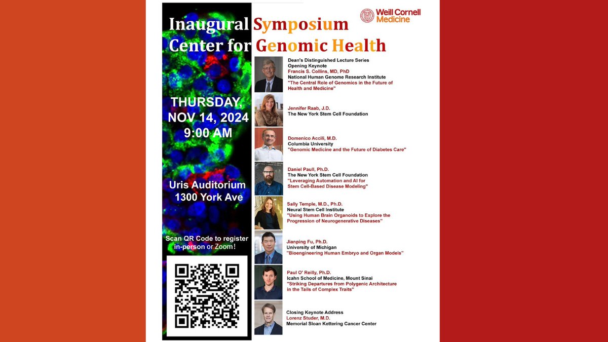 Weill Cornell Medicine Surgery (@wcmsurgery) on Twitter photo Join us for the Inaugural Symposium of the Center for Genomic Health at Weill Cornell Medicine, featuring a keynote by Dr. Francis Collins: āThe Central Role of Genomics in the Future of Health and Medicine.ā <a href="/WCMCGH/">Shuibing Chen</a> <a href="/WCMResearch/">WCM Office of the Research Dean</a> <a href="/ChenShuibing/">Shuibing Chen</a> @weillcornell @wcmsurgery Join us for the Inaugural Symposium of the Center for Genomic Health at Weill Cornell Medicine, featuring a keynote by Dr. Francis Collins: āThe Central Role of Genomics in the Future of Health and Medicine.ā <a href="/WCMCGH/">Shuibing Chen</a> <a href="/WCMResearch/">WCM Office of the Research Dean</a> <a href="/ChenShuibing/">Shuibing Chen</a> @weillcornell @wcmsurgery
