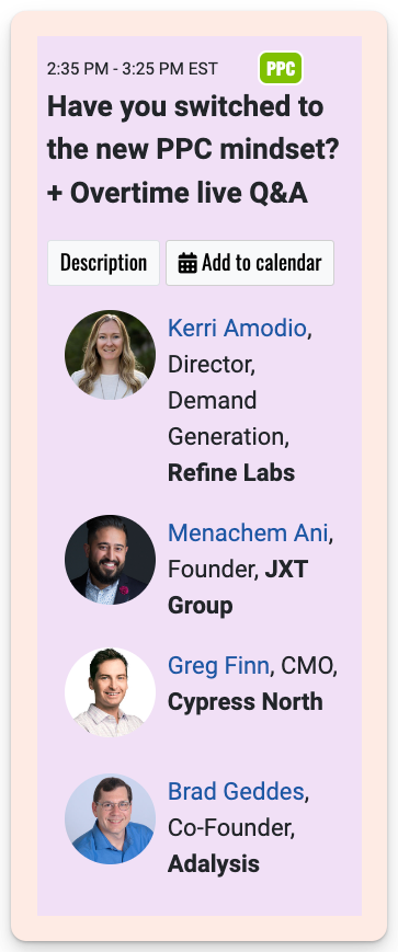 MenachemAni's tweet photo. Have you registered for @SMX?

📣 Join @KerriAmodio, @gregfinn, @bgtheory, and myself for tomorrow's roundtable discussion!

🎙️ TOPIC: Have you switched to the new PPC mindset?

❓ Overtime live Q&amp;A

📆 Tomorrow: Wednesday — November 13, 2024 https://t.co/8Y1BlkGPsq