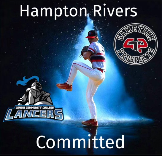 Congratulations to Gametime Prospects player Hampton Rivers  (RHP ) class of 2025 from Sanderson High School on his commitment to Lenoir Community College.  We wish you the best in furthering your baseball and academic career.