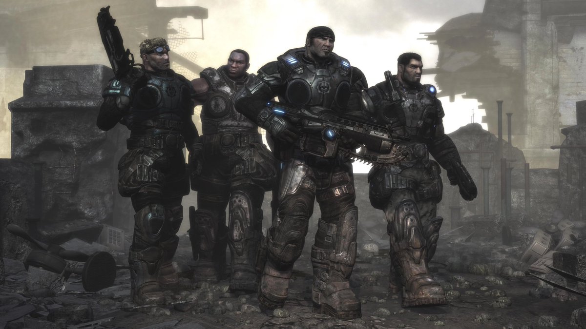 HellOfVenom's tweet image. Was randomly thinking about what a potential Dead By Daylight X Gears Of War collaboration could look like and now I really want it.

Marcus &amp;amp; Dom as the 2 Survivors (Cole &amp;amp; Baird as Legendary skins) with General RAAM as the Killer for the chapter would be really cool.