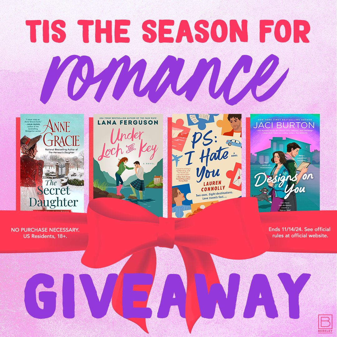 If you're in North America, you're eligible to enter this sweepstakes competition and win free books—including my upcoming release, The Secret Daughter. It's run by my publisher — Berkley (PenguinRandomHouse) and it closes on 14th November, so be quick. bit.ly/3Y6D31m