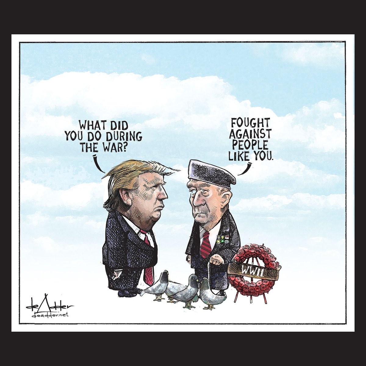EandPCartoons's tweet image. Michael de Adder, deadder.net @deadder #VeteransDay2024
