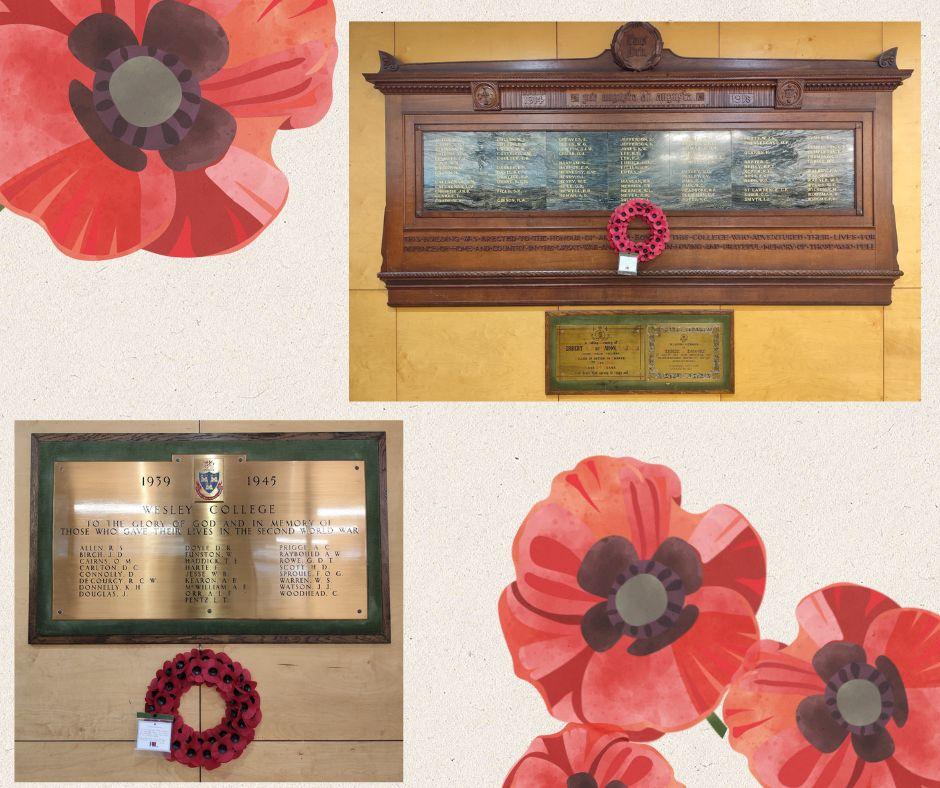 wesleycollege's tweet photo. Today, we gathered as a school community to honor and remember the many Wesley College past pupils who bravely gave their lives in the World Wars. We were deeply honored to welcome 2nd Lieutenant Euan Mackay (Class of 2019) as our guest speaker. https://t.co/3c0FTTWj82
