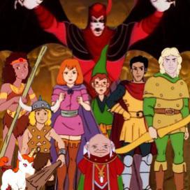 Luse86's tweet photo. From the new Dungeon Master's Guide. They've made the 80s animated series lore. So it's official, they never made it home. https://t.co/h7PFB28ZMP
