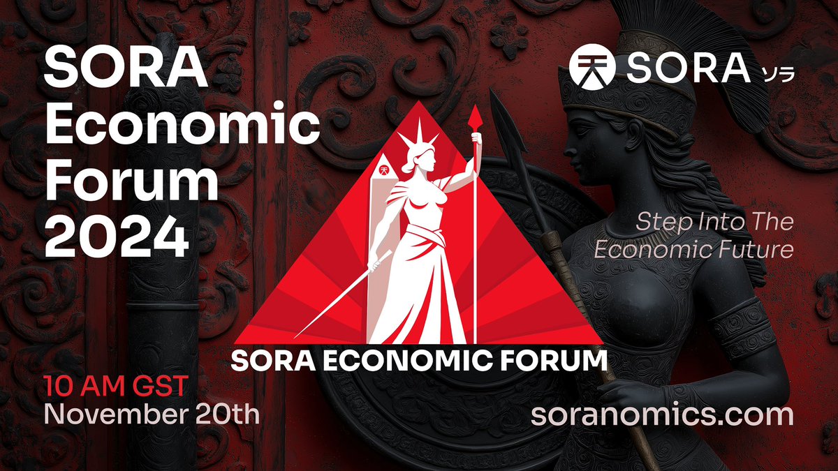 Las inscripciones para el próximo Foro Económico SORA 2024, que se celebrará el 20 de noviembre, ya están abiertas: soranomics.com