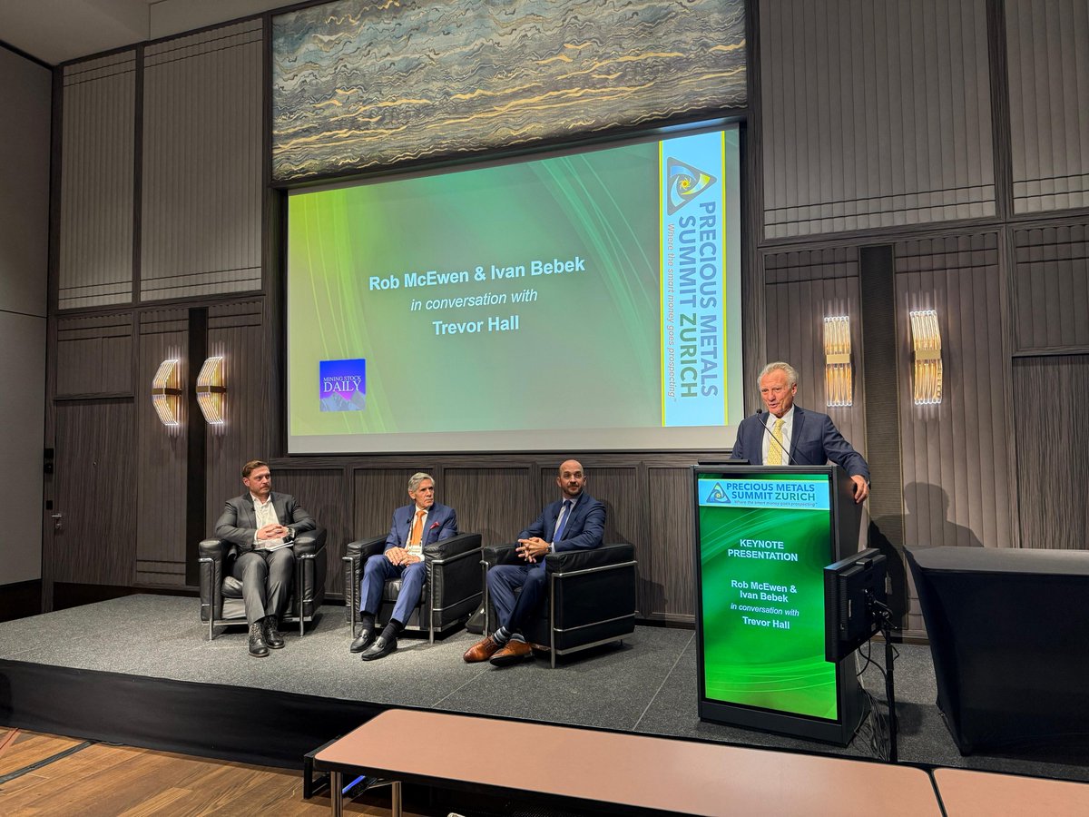 McEwen Mining (@mcewenmining) on Twitter photo Precious Metals Summit Zurich 2024's Closing Keynote: <a href="/RobMcEwenMUX/">Rob McEwen</a> & Ivan Bebek with <a href="/TrevAHall/">Trevor Hall</a> discussing tier-1 #copper development assets, challenges in copper #exploration and #development, macro perspectives on copper and global growth, risk profiles of #gold mining Precious Metals Summit Zurich 2024's Closing Keynote: <a href="/RobMcEwenMUX/">Rob McEwen</a> & Ivan Bebek with <a href="/TrevAHall/">Trevor Hall</a> discussing tier-1 #copper development assets, challenges in copper #exploration and #development, macro perspectives on copper and global growth, risk profiles of #gold mining