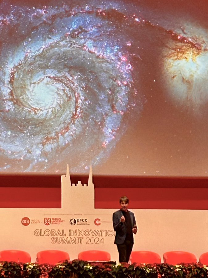 Vaughan Purnell, with <a href="/ProfBrianCox/">Brian Cox</a>.
knowledge is made up of statements with varying degrees of certainty, none are absolutely certain!' kelvin2 users... feel free to explore the unknown, some universal mysteries may remain unanswered! #GISBelfast2024 <a href="/QUBelfast/">Queen's University Belfast 🎓</a>