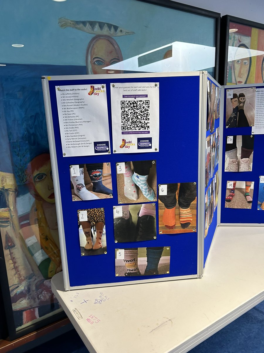 PrestonLodgePSF's tweet image. Pupils wore odd socks today, as part of @_respectme_ anti-bullying week. A house competition to guess the staff member’s odd socks took place too! 🧦