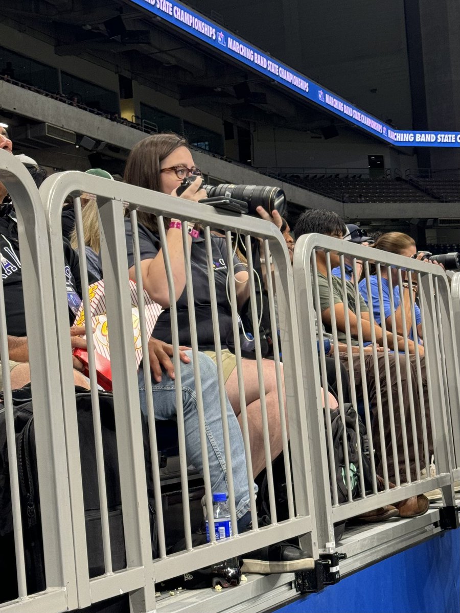 Caught <a href="/CFISDAbbie/">Abbie Geveshausen</a> in action.  Thanks for supporting the <a href="/Bridgeland_Band/">Bridgeland Band</a> at the UIL State Marching Band Contest.  #CFISDspirit