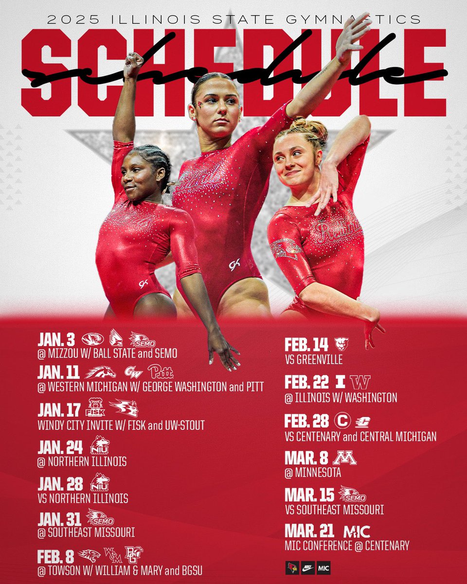 Mark your 🗓️ gymnastics fans! The 2025 season schedule is HERE ⤵️