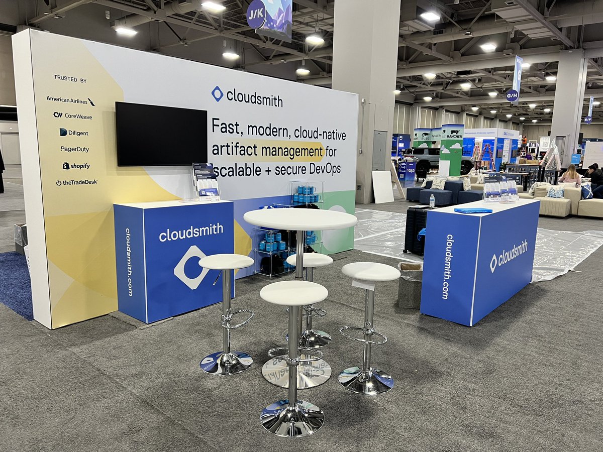 Ready to rock with <a href="/cloudsmith/">Cloudsmith</a> at #kubecon in SLC! Weather might be terrible outside but we’ve got hats, scarfs, mugs and cloud-native artifact management to keep you warm. Stop by &amp; see us in the “Frozen Lakes Zone” of the sponsor showcase starting tomorrow! #kubecon ❄️🎿🌨️