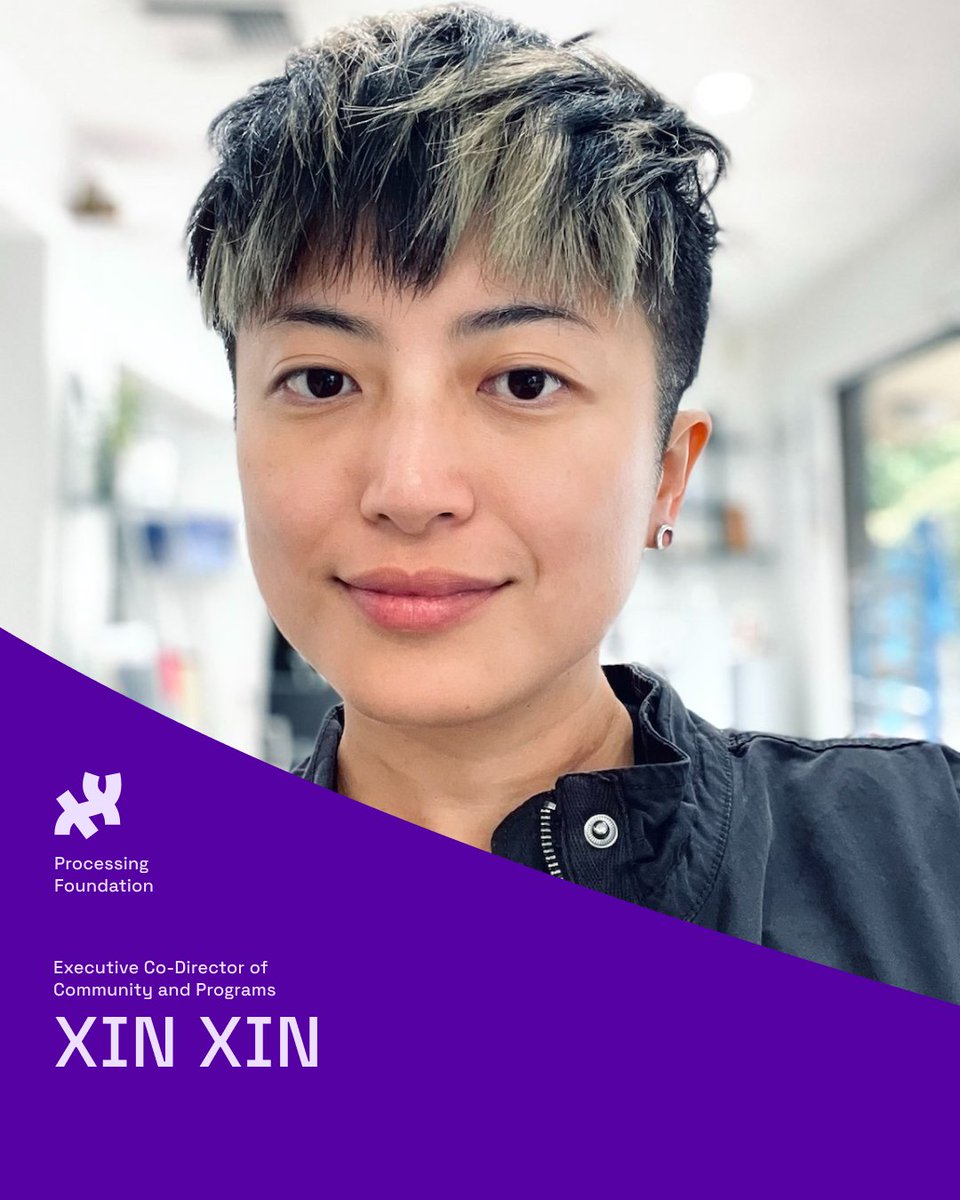 ProcessingOrg's tweet image. We are excited to announce that Roxana Hadad and Xin Xin have joined Processing Foundation as Executive Co-Directors! They&apos;ll bring their visionary leadership and deep-rooted commitment to #codeeducation, #equity, and creativity.
🔗 Learn more: medium.com/@ProcessingOrg…