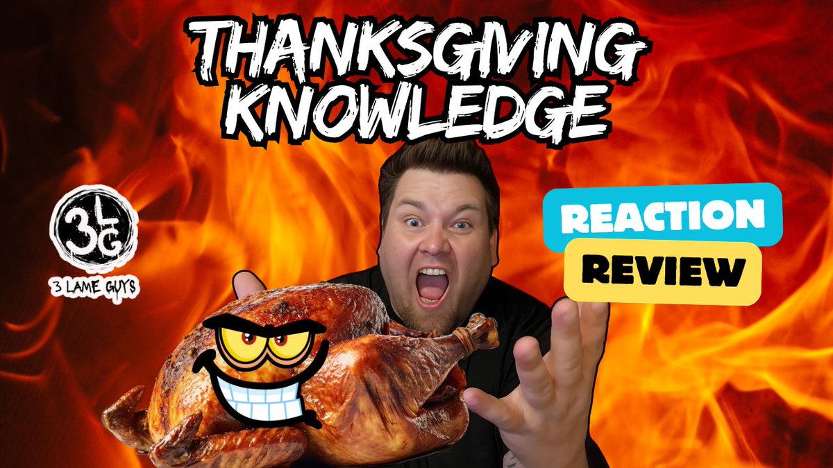 3LameGuys's tweet image. Have you ever wanted to combine the annoyance of a family get-together, a horror movie plot, and Thanksgiving trivia all in one?

Well if you have, boy do we have an interesting horror short movie for you! Join @Knighticus on his latest R&amp;amp;R!

🍗🦃Link Below🦃🍗

#HorrorCommunity