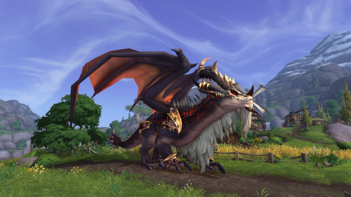 Xun89341809's tweet image. Commision - custom morph &quot;Seberian the Wounded&quot;, black dragon
#warcraft #customnpc #dragon #blackdragon