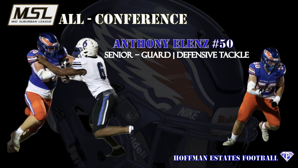 Congratulations @Antanaselenz on being named to the MSL ALL CONFERENCE TEAM. The two way linemen anchored both lines for the Hawks! #TPW