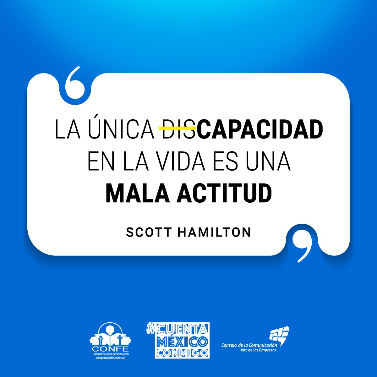 ConmigoMexico's tweet photo. ¿Sabías que solo alrededor del 20% de las personas con discapacidad en México participan en la economía formal, y este porcentaje es aún más bajo en el caso de personas con discapacidad intelectual? Más información en: https://t.co/0jIuqWTGpO
#InclusiónLaboral #CONFEMx https://t.co/iHeoPPoH7k