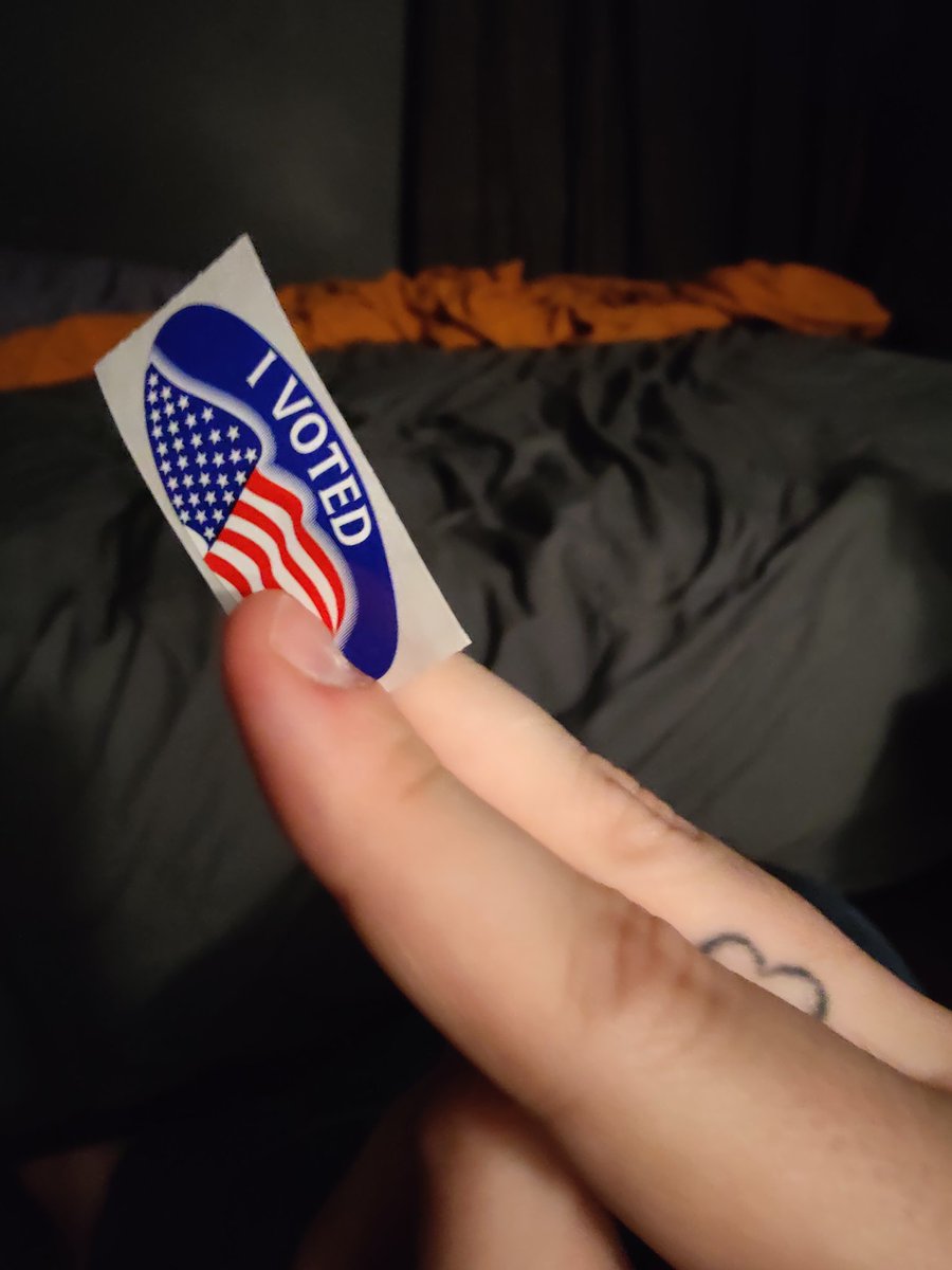 DoctorMinotaur's tweet photo. @mayahiga  Is there any chance you have some spares leftover and I could get one? I didn't hear about this until today when QT mentioned it on Fear&amp;. I still have my I VOTED sticker. If not I understand, but the stickers look so cute I had to shoot my shot. Love the sanctuary! ♥️ https://t.co/rpG3munOfV