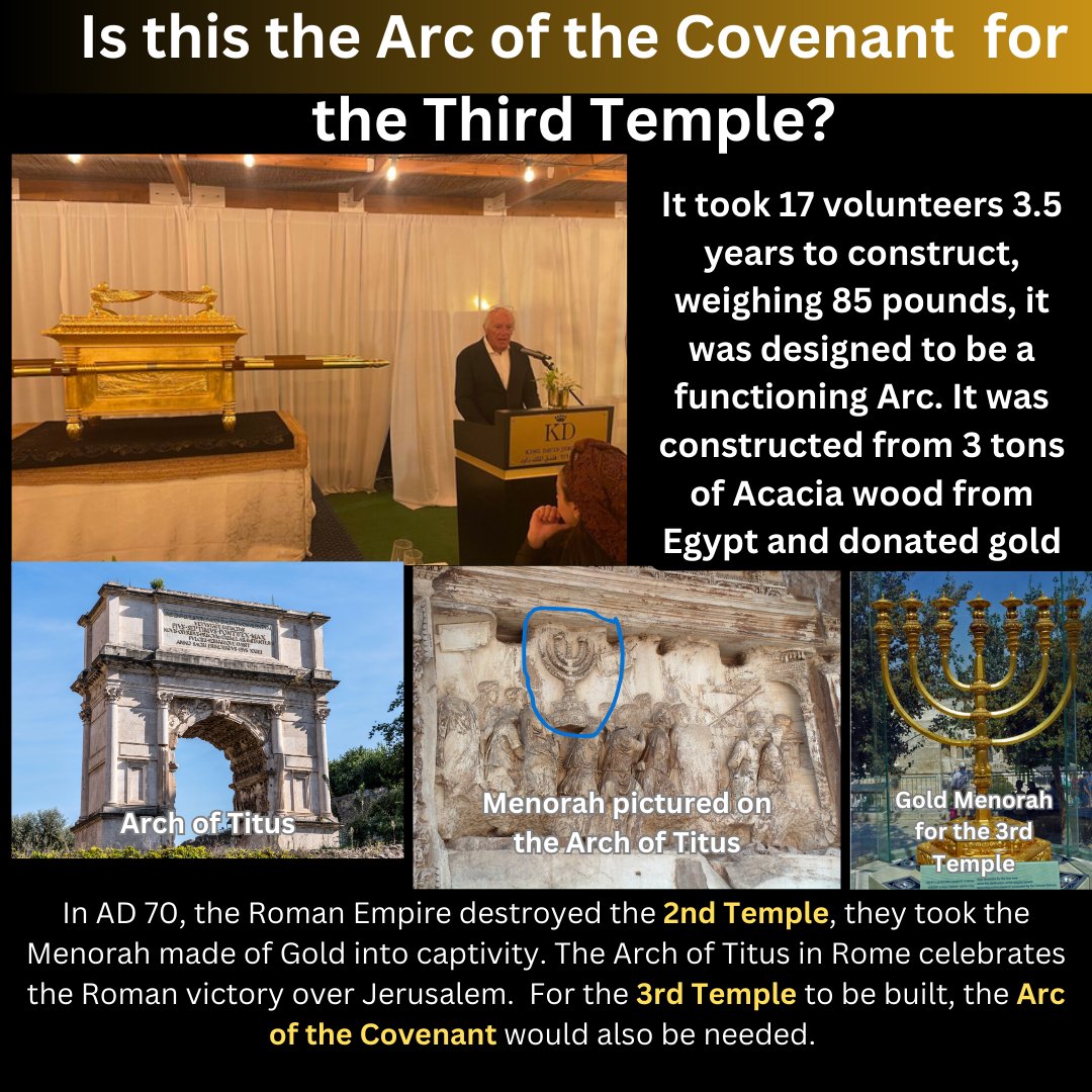 DebateTruth's tweet image. Another  important piece for the Third Temple to be built might be here. The  focus of the God's Temple was a Gold covered box known as the Arc of the  Covenant. Inside this box was the 10 commandments, some Manna and  Aaron's rod. This box was placed on Mount Moriah (Currently…