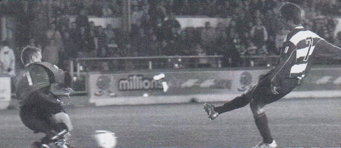 13th Nov 2004

<a href="/MidgeyMillar/">Chris Millar</a> shoots for goal in <a href="/Morton_FC/">Greenock Morton</a>'s 3-0 win over <a href="/Stirling_Albion/">Stirling Albion FC</a> at Cappielow. Chris scored our 3rd goal, with Paul Walker and Jason Walker getting the other.

<a href="/Chrismcnulty75/">Chris Mcnulty</a> <a href="/1874_ton/">1874Ton</a>