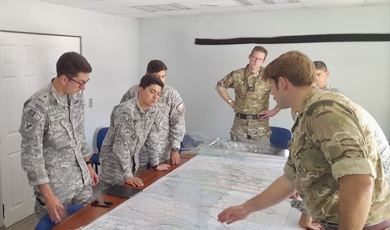 Commander_CRF's tweet photo. Thank you @FACh_Chile for being great hosts to our training team during their recent visit. It was fantastic to be able to collaborate in developing Air Force Protection concepts and planning skills. #FightToDefend https://t.co/JerGhoHrUj
