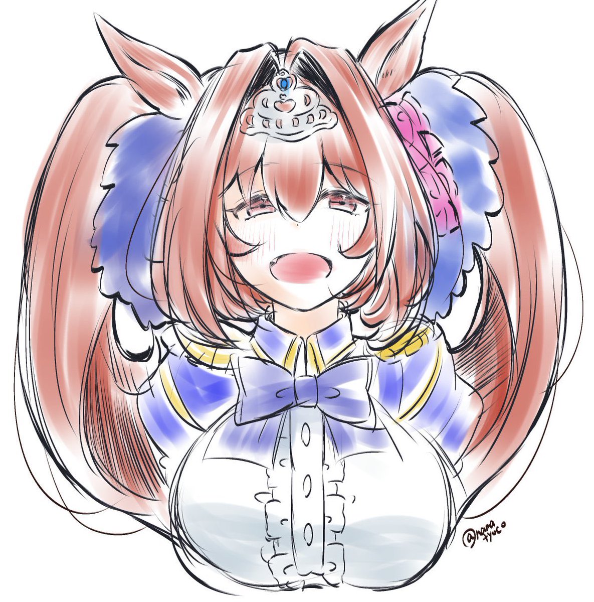 ダイワスカーレット(ウマ娘) 「おはようございます 」|なまちょこ／ウマ娘5th土曜日のイラスト