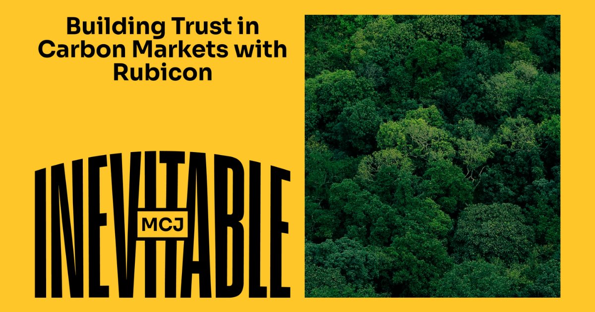 This week on Inevitable <a href="/codysimms/">𝙲𝚘𝚍𝚢 𝚂𝚒𝚖𝚖𝚜 施俊挺</a> sits down with Tom Montag, CEO of Rubicon Carbon, for a pulse check on carbon markets. They cover: 🏦 Lessons from '80s finance 🏛️ New regulations &amp; compliance🚩 Challenges in trust &amp; additionally. Tune in on your favorite pod player!