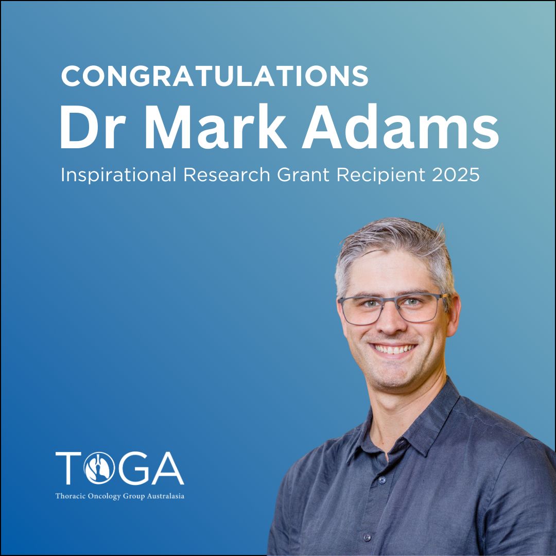 Thoracic Oncology Group of Australasia (@togaanz) on Twitter photo Congratulations to <a href="/Dr_MarkAdams/">Dr Mark Adams</a> on receiving an Inspirational Research Grant for research in 'Pioneering Lung Cancer Microbiome Research in Australia: Standardising Sequencing, Bioinformatic Analysis and Clinical Associations Between Interstate Institutions.' Congratulations to <a href="/Dr_MarkAdams/">Dr Mark Adams</a> on receiving an Inspirational Research Grant for research in 'Pioneering Lung Cancer Microbiome Research in Australia: Standardising Sequencing, Bioinformatic Analysis and Clinical Associations Between Interstate Institutions.'