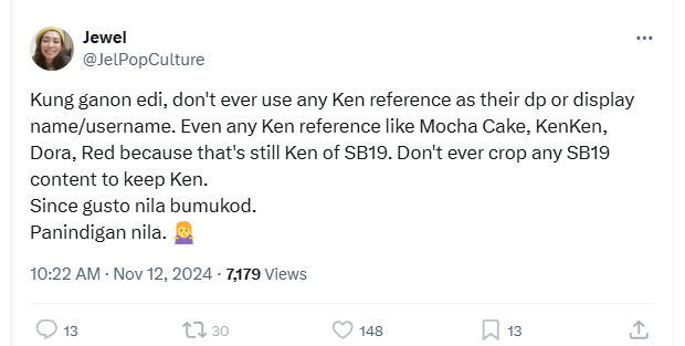Kng saan saan nyo na nman dinadala ang usapan. pinapa complicate nyo masyado. Denidefine lng ang FSTAN po. 
Ang banner po ang dahilan ng pag voice out kasi ginamit ang fstan na fandom sa ganap ng ibang member na hindi dapat kasi ang Fstan k Felip/Ken exclusive. Ang lala nyo 😂