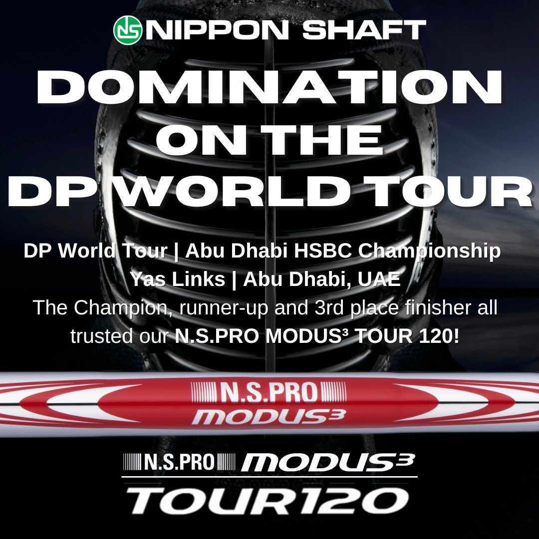 NipponShaft's tweet photo. 🏆⛳️ Nippon Shaft DOMINATES on the @dpworldtour! The 🥇winner, 🥈 runner-up and 🥉3rd place finisher all trusted our https://t.co/ssytfqkEXX MODUS³ TOUR 120 shaft ! 🏆⛳️#nipponshaft #golf #nspro #modus #golfshafts #madeinjapan🇯🇵 https://t.co/zR2l6nqCkJ