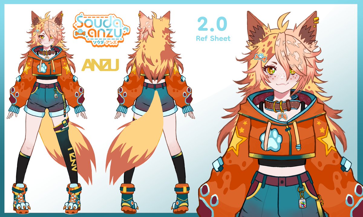 souda_anzu's tweet image. Heyo~! I&apos;m Anzu! 🦴🌟

I&apos;m a Red Heeler Dog Vtuber, born in Australia living in Canada! 🇦🇺🇨🇦 
I do {Art Things} 🎨I also do [Videogame Things] 🎮 but mostly I just like to do fun things! 

1.0 Ref Sheet🎨: @/lawvno   
2.0 Ref Sheet 🎨: Me!

You can find me here:…