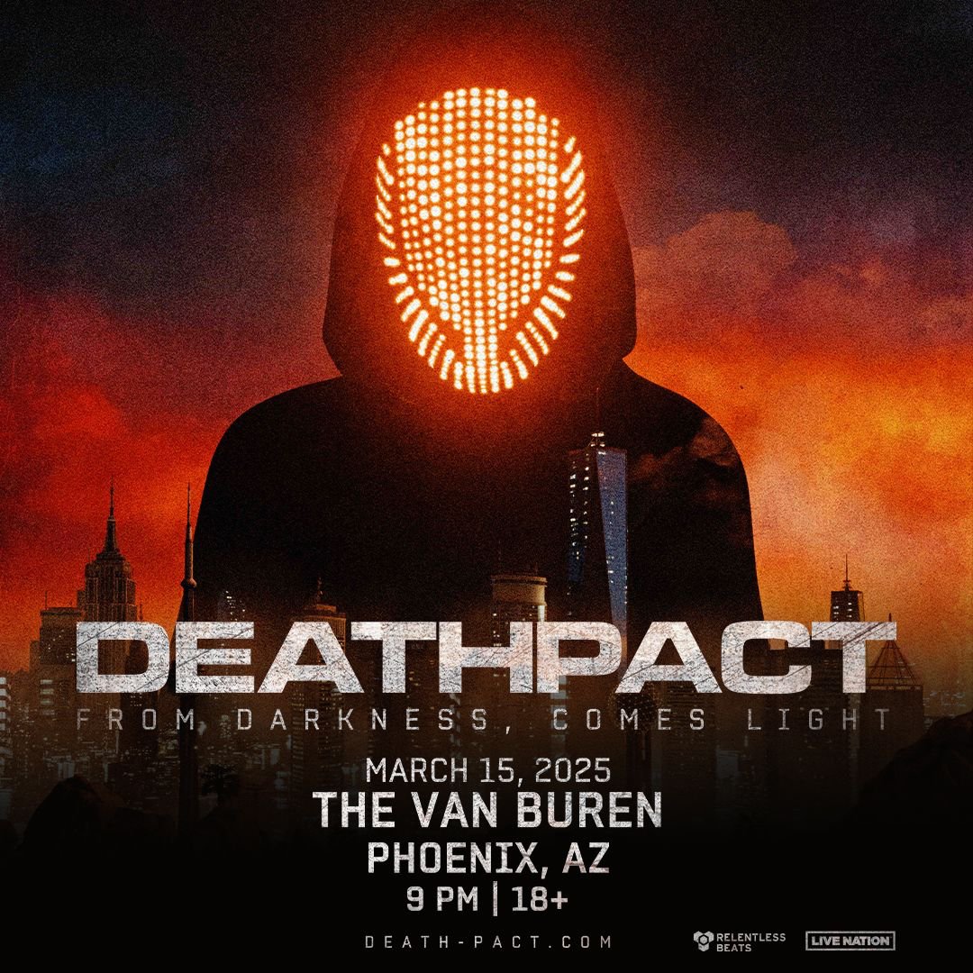 #JustAnnounced: In the absence of light, eternity begins. Walk through the shadows with @deathpact at The Van Buren in March. Sign up for presale access at death-pact.com