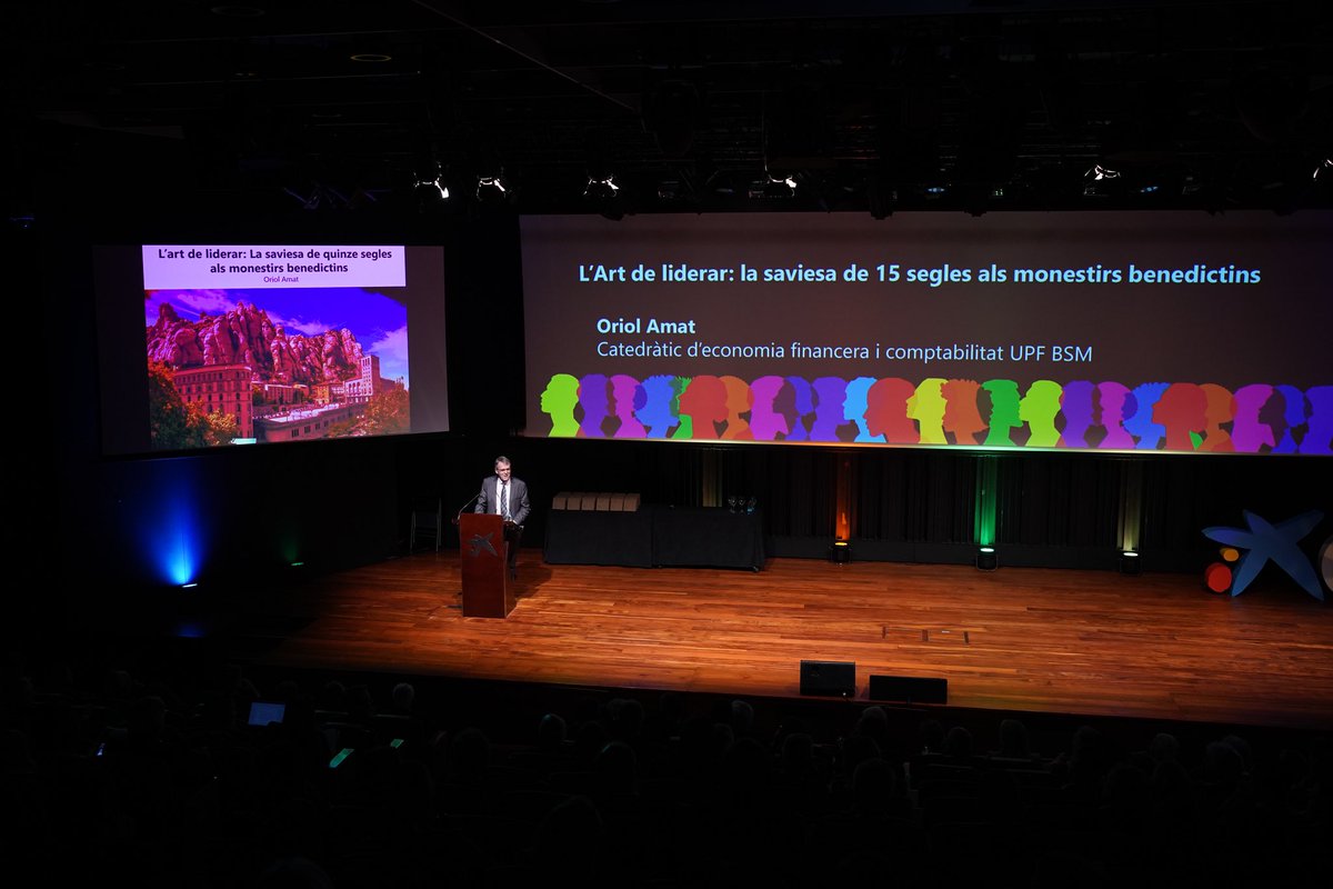 AuditorsCENSORS's tweet image. La importància de liderar equips. Avui al #DiadelAuditoria l’Oriol Amat ens parla sobre “L’Art de liderar: la saviesa de 15 segles als monestirs benedictins”.
#lideratge #equip #auditoria