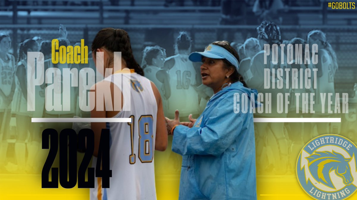 LightridgeHS_AD's tweet photo. Field Hockey:
Congrats to Coach Parekh on being selected Potomac District Coach of the Year! Thanks for all you do for our student-athletes! https://t.co/m19vG75tC9