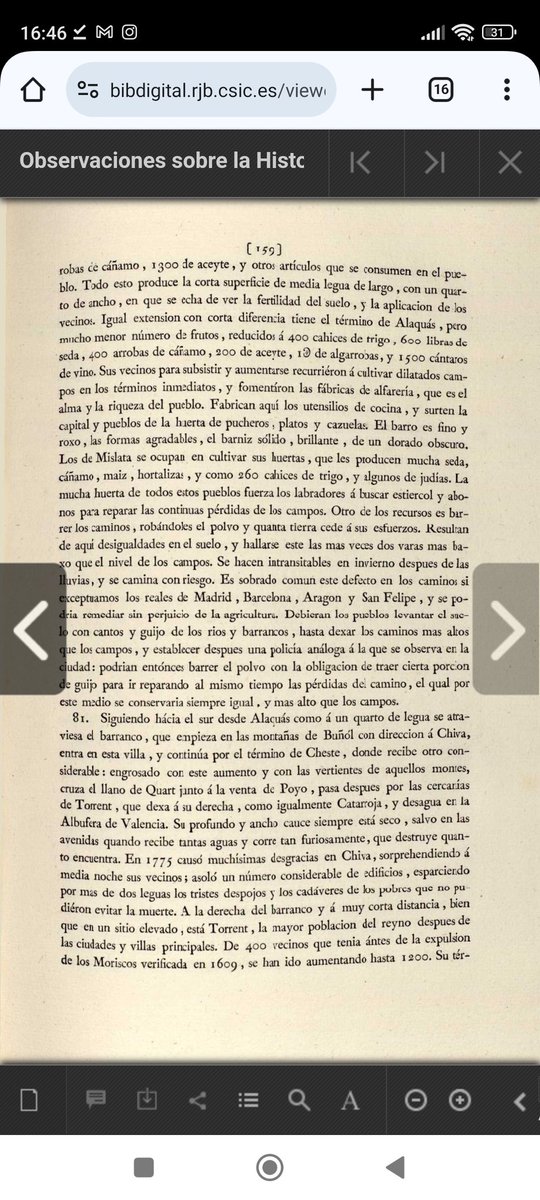 EnriquePM80's tweet photo. @LlorAlapont Aprender de la historia y conocer la geografía es bueno... pese a quien le pese. Aquí tienes la página de Cavanilles, que se puede consultar en la biblioteca digital del CSIC. Interesante cuanto menos. https://t.co/4tCL1sbkxs