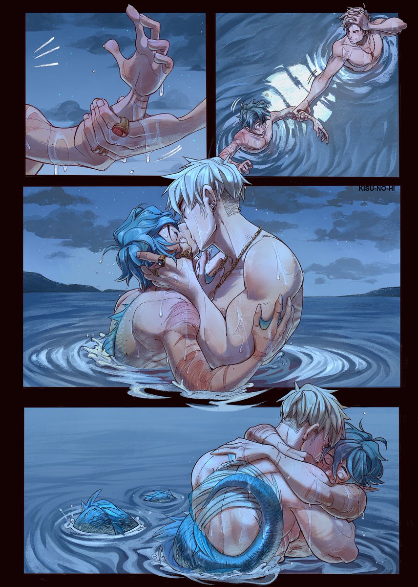The two pages I drew for <a href="/deepseasbkdk/">Deep Seas: A BKDK Pirate Zine | COMPLETE 🦜</a> :)