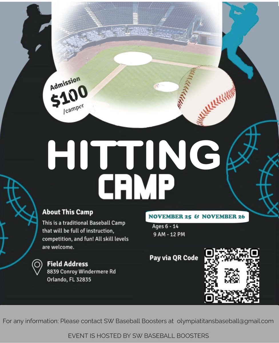 Olympia Titans Varsity Baseball (@ohs_titans_bb) on Twitter photo Sign up for this outstanding opportunity to learn from Coach Mack and one of the best coaching staffs in Central FL. <a href="/coachmac25/">Mike McDaniel</a> Sign up for this outstanding opportunity to learn from Coach Mack and one of the best coaching staffs in Central FL. <a href="/coachmac25/">Mike McDaniel</a>