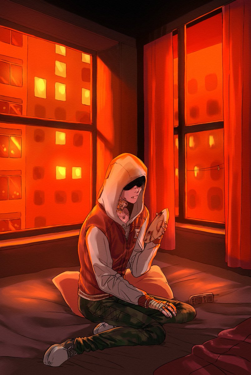 Somber moon.. 🧡 #DeadbyDaylight #FrankMorrison #fanart #art