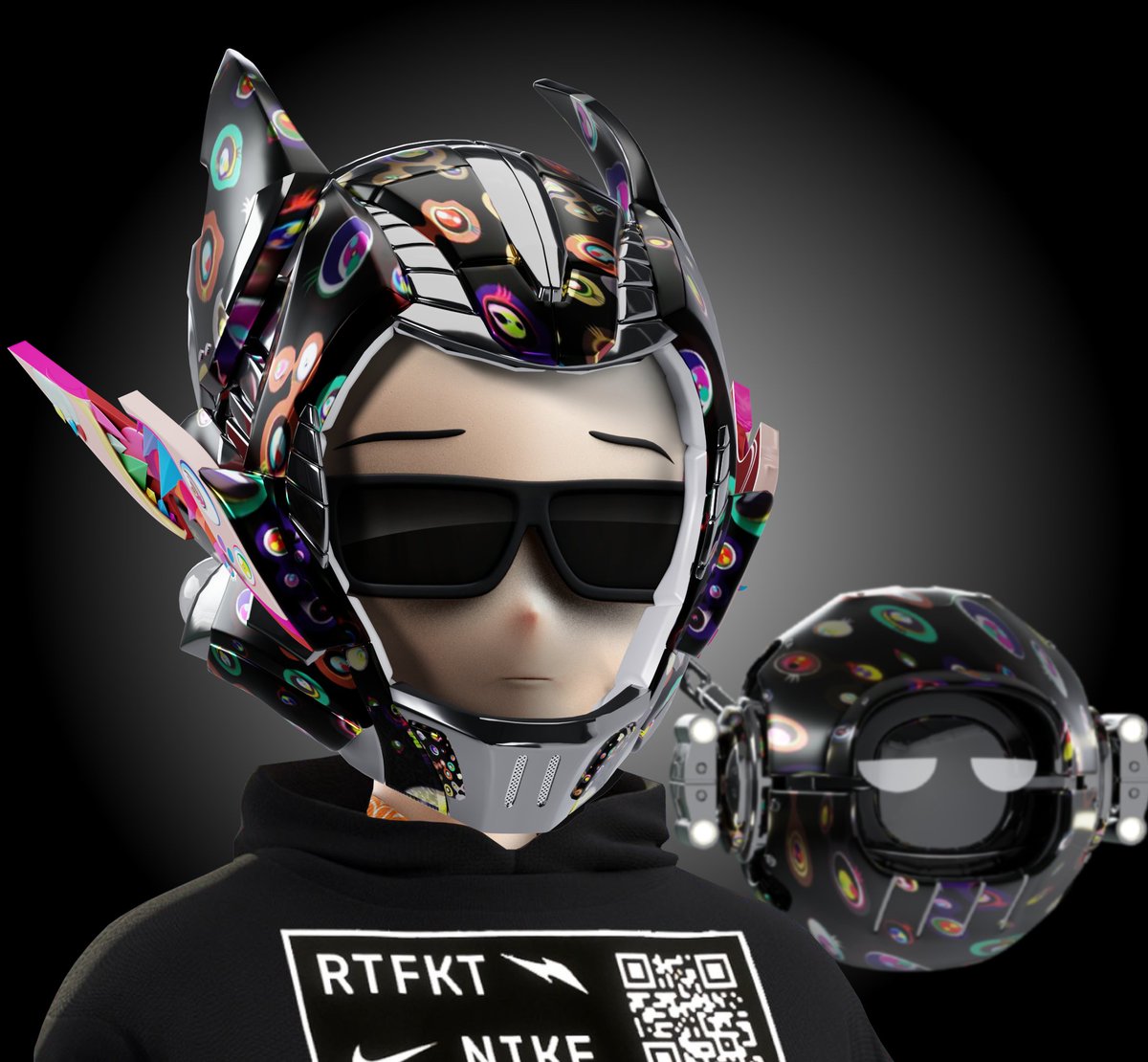 Helmet_MGNRa's tweet image. Miss seeing @AddMayo_NFT on the TL, the good ol days eh - here&apos;s the evolution of pfp updates I made him featuring these legends that made it such a good time @RTFKT @CULT1VATE @metashima