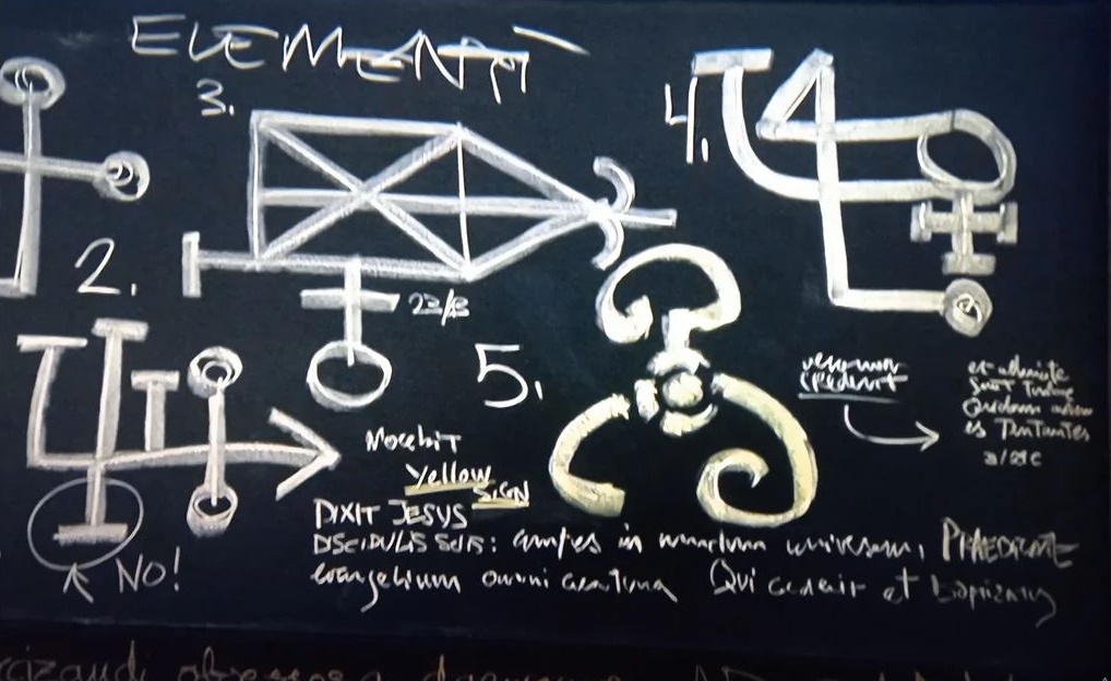 YorickEldritch's tweet photo. The Yellow Sign in Episode 4 of the series "30 Monedas" ("30 Coins").
#30Monedas #Lovecraft #CthulhuMythos #YellowSign #Hastur https://t.co/6zCpIChuN8