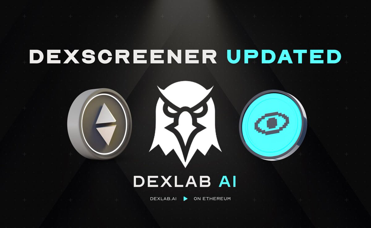 DexLabAI's tweet photo. Update! Dexscreener has updated our socials :)
Go check it out:
https://t.co/NJGHY2C9Gn
#DXAI https://t.co/rBTz8nsD6m