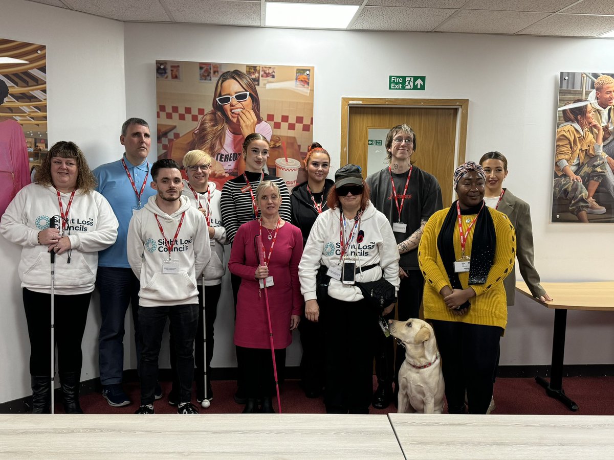 barton_kell's tweet photo. What a fantastic #PurpleTuesday Greater Manchester @SLCouncils had @manarndale today.

We had
A coffee morning✅
Q&amp;A session with retailers✅
Delivered a vision awareness session✅
Opportunity for staff to guide #Blind &amp; #PartiallySighted people for an hour of shopping✅ https://t.co/ARP5LX6rX5