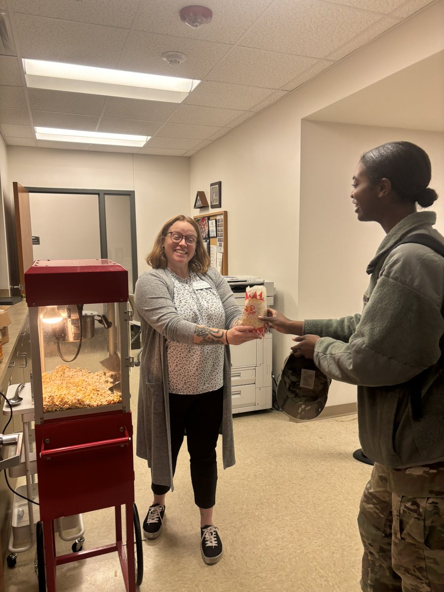 CreightonDSS's tweet photo. 🍿POP IN the The Success Center today between noon-4 as part of Well-Being Week. Don’t forget to check in for RSP points! ✅ https://t.co/OQuU5rFR9o